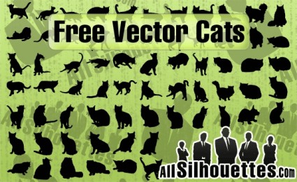 vector gratis de gatos