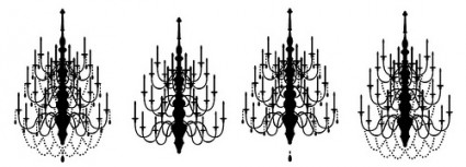 Free vector chandelier