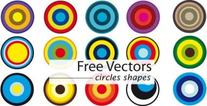formas de círculo de vectoriales gratis
