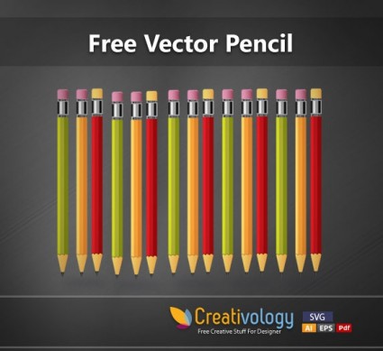 lápiz de color vectoriales gratis