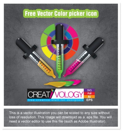 Free vektor icon warna picker