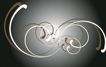 Free Vector Curly Ornaments