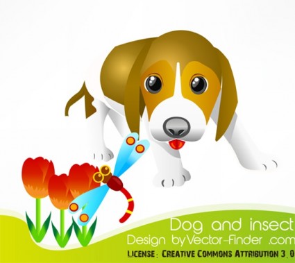 Free Vector Dog And Insert