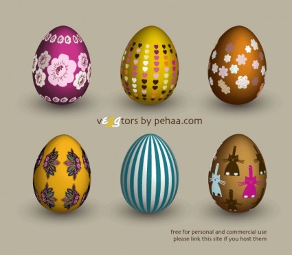 Telur Paskah vektor gratis
