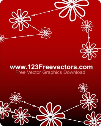 latar belakang vektor gratis bunga