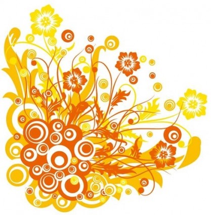 miễn phí vector đồ họa Hoa và swirls