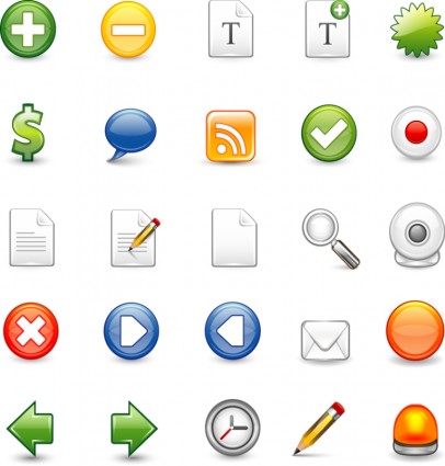 vectores gratis iconos icons set pack