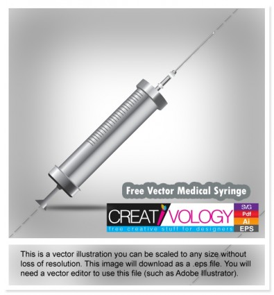 Free Vector Medical Syringe