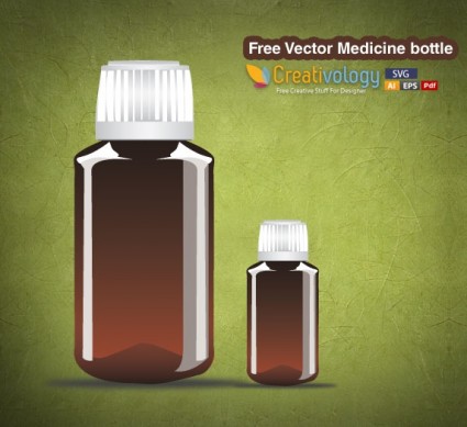 botella de la medicina gratuita de vectores