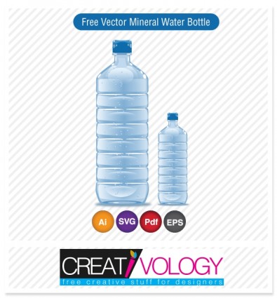 air mineral vektor gratis