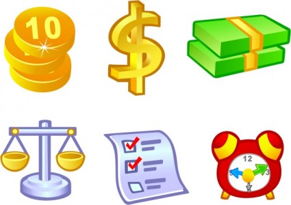 icone denaro vettoriali gratis