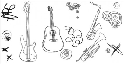 instrumentos musicales vector libre