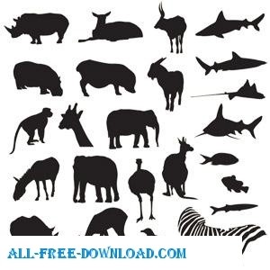 Free Vector Pack Safari And Zoo Animals Spoon
