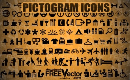 icônes de pictogramme vecteur libre