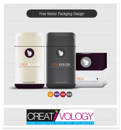 Free Vector Product Packaging Design