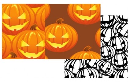 Free Vector Pumpkin Patterns Halloween Jack O Lanterns