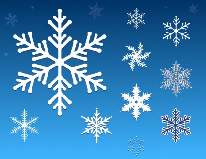 Free Vector Snowflakes