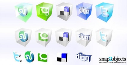 vettoriali gratis icone social bookmark