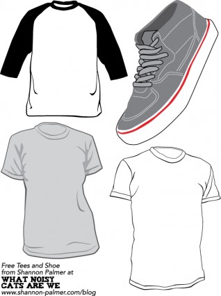 vector libre camisetas y zapatillas