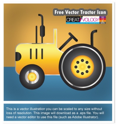 Бесплатные Векторные трактор значок