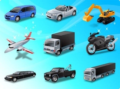 freie Fahrzeug und Transport Vektor-illustration