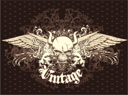 vector emblema vintage gratis