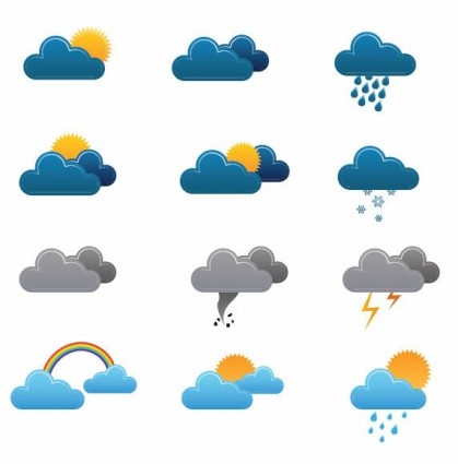 Бесплатные векторные иконки погоды