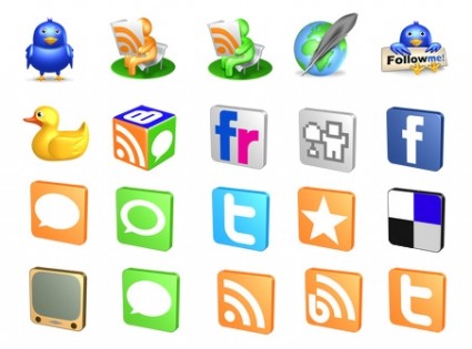 libéré le pack d'icônes social icons