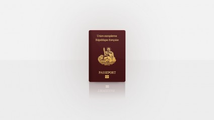 pasaporte francés psd