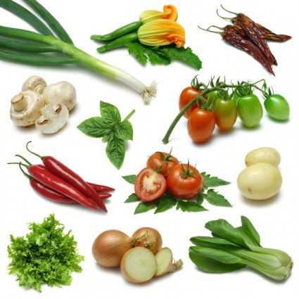 新鲜的蔬菜和清晰图片五