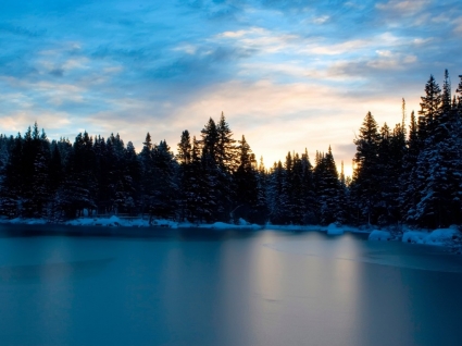 Frozen Lake Wallpaper Landscape Nature
