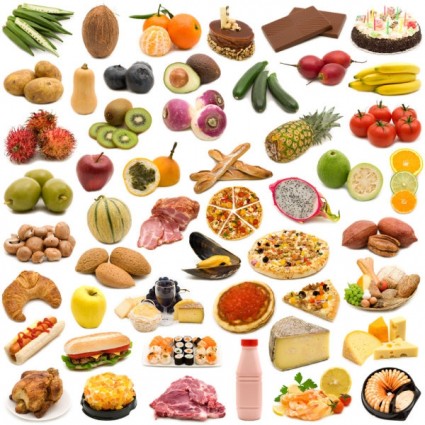 buah-buahan dan makanan hd gambar