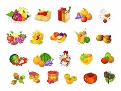 vector serie frutta