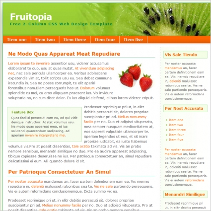 fruitopia テンプレート