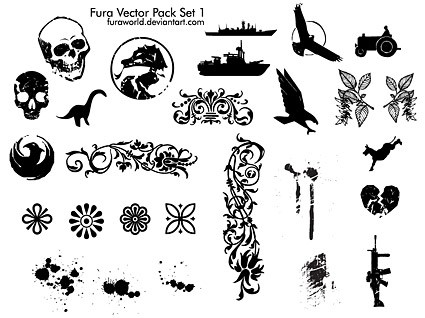 Fura vector pack set vector