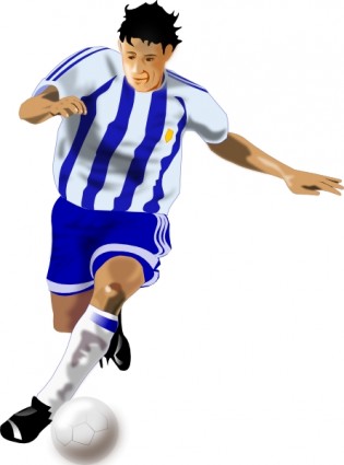 futbolista Fútbol Jugador clip art