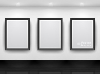 Galerie Display Hintergrund Vektor