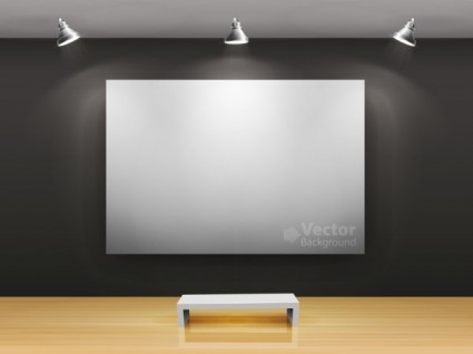 Gallery Show Background Vector