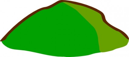 símbolos do mapa do jogo colina clipart colorido