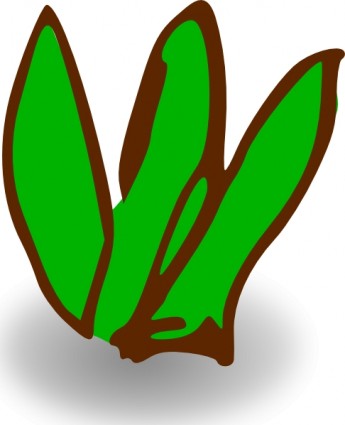 permainan peta simbol tanaman clip art