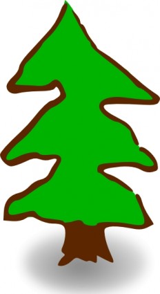 símbolos do mapa do jogo árvore de clip-art