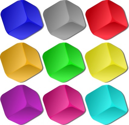 cubes de jeu marbles clip art