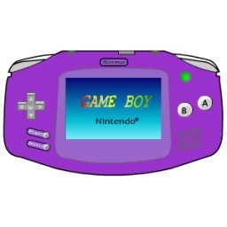 Game Boy advance ungu