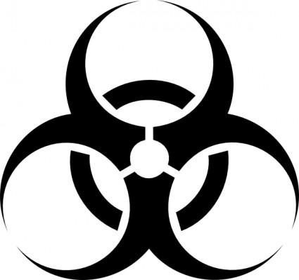 Gamefreak biohazard símbolo clip art