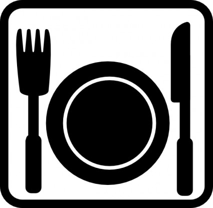 Geant pictogram Restoran clip art