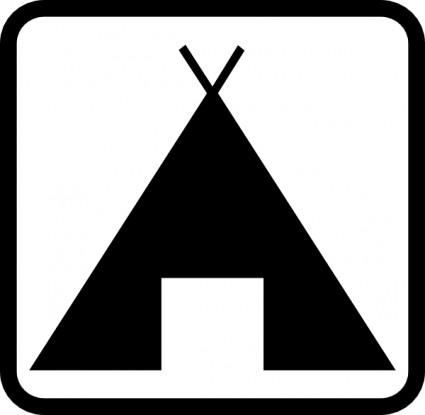 Geant pictogramme camping clip art
