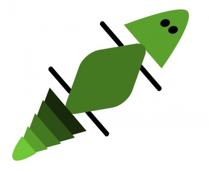 Gecko в зеленом