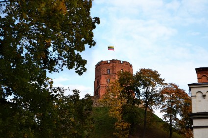 Gediminas castle ở vilnius