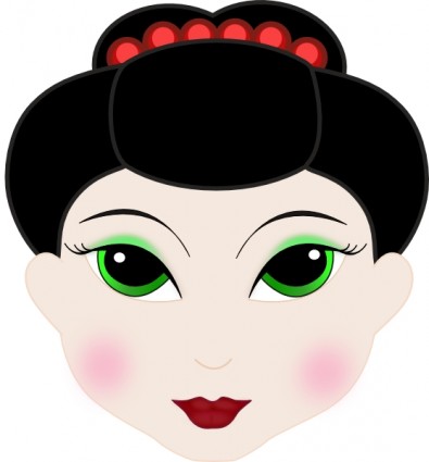 Geisha ragazza anime clip arte