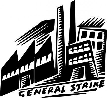 greve geral clip-art